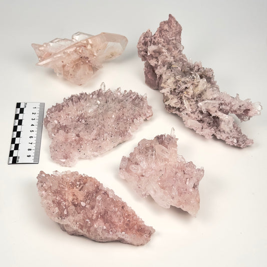 Pink Lemurian Quartz Cluster medium size (Lot: P-1228)