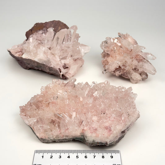 Pink Lemurian Quartz Cluster medium size (Lot: P-1223)