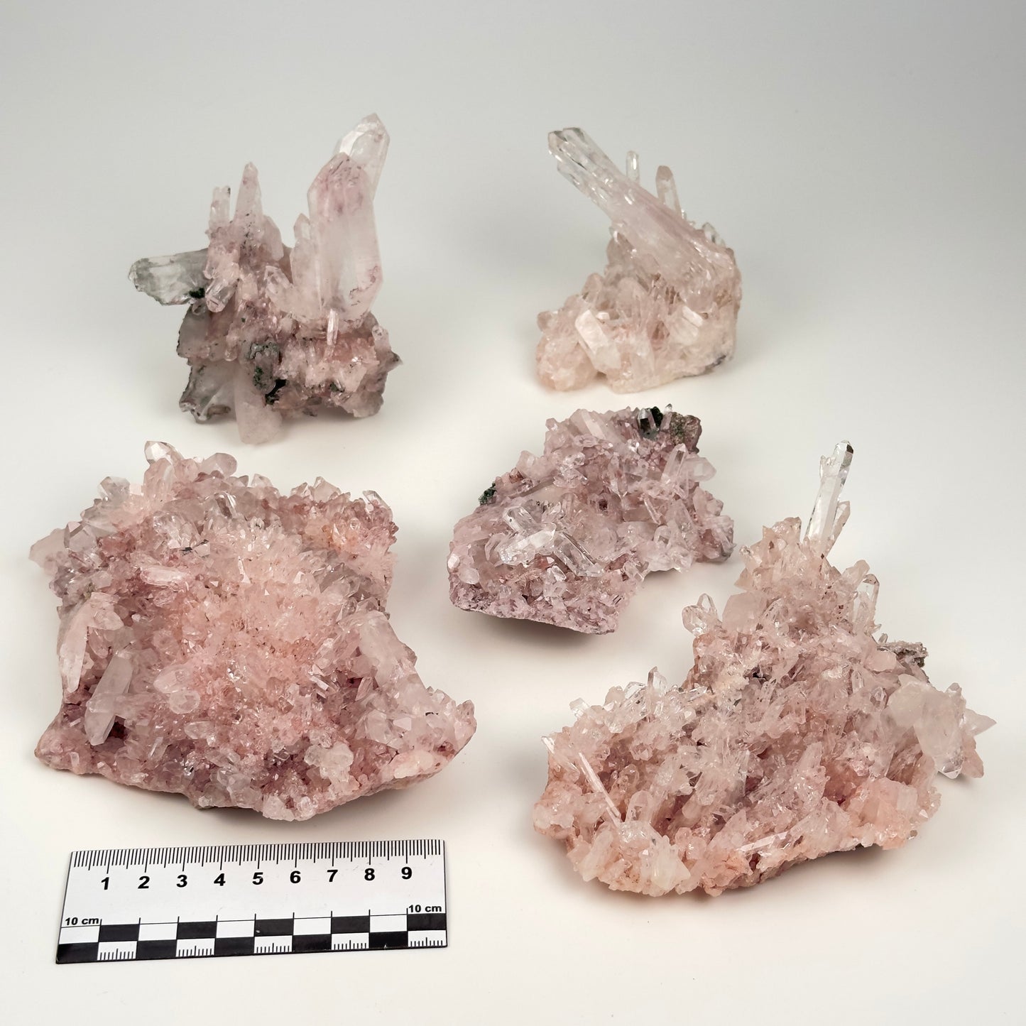 Pink Lemurian Quartz Cluster medium size (Lot: P-1199)