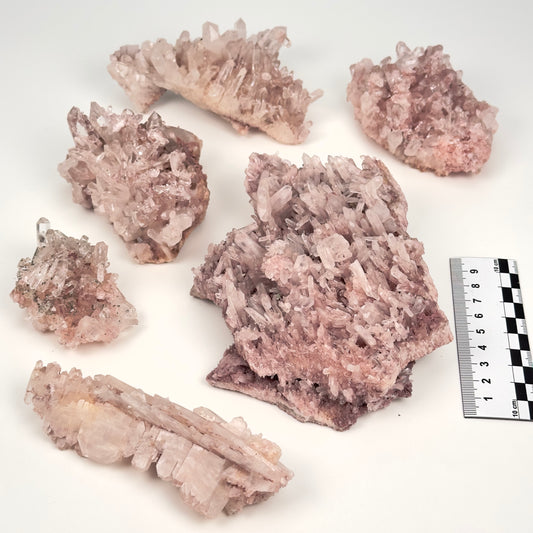 Pink Lemurian Quartz Cluster medium size (Lot: P-1207)