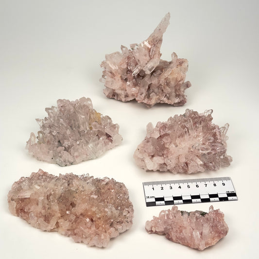 Pink Lemurian Quartz Cluster medium size (Lot: P-1225)