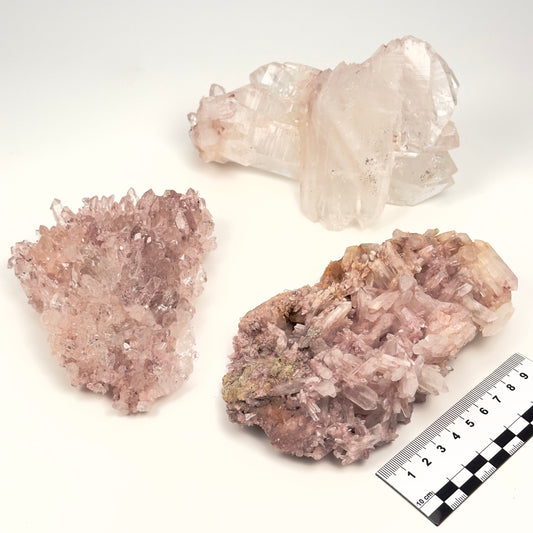 Pink Lemurian Quartz Cluster medium size (Lot: P-1219)