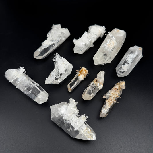 Lemurian Quartz Points with barnacles CUSTOM LOT (SO-165)