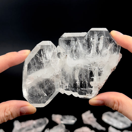 Faden Lemurian Quartz Floaters from the Pink Lemurian mine (Lot: P-1228)