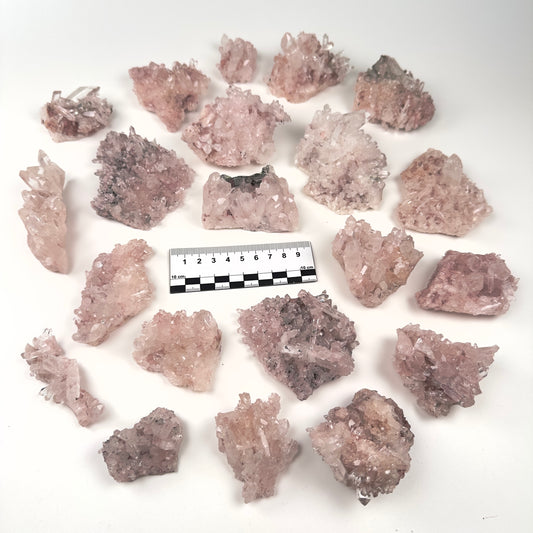 Pink Lemurian Quartz Clusters Small size (P-1230)