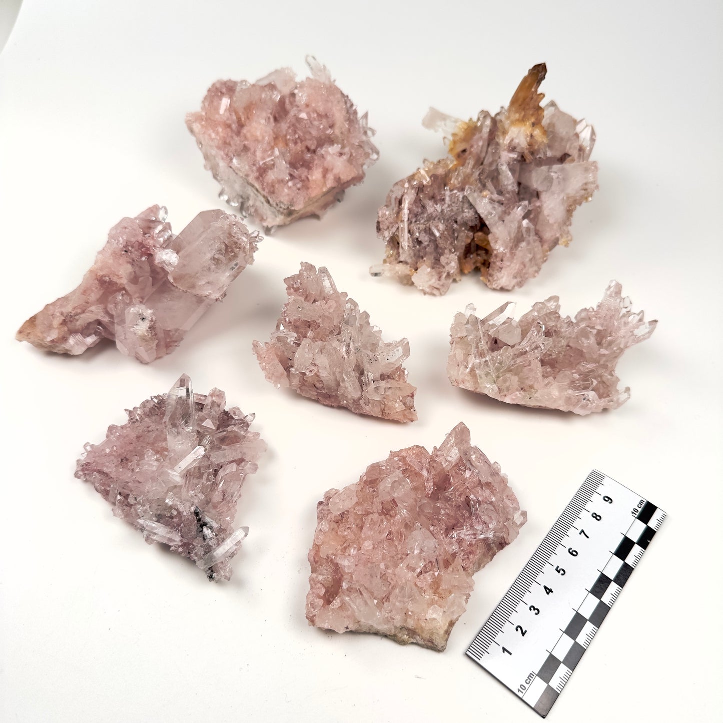 Pink Lemurian Quartz Clusters Medium size (P-1246)