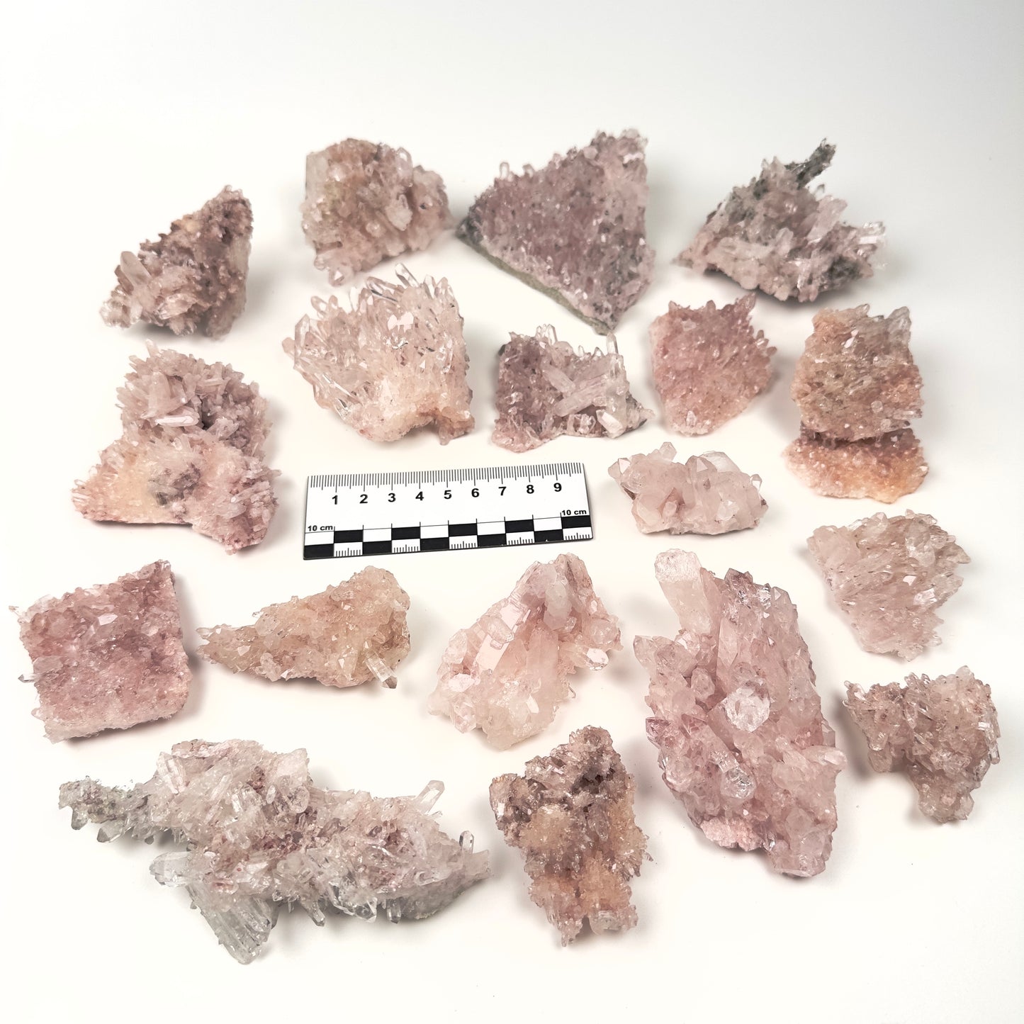 Pink Lemurian Quartz Clusters Medium size (P-1229)