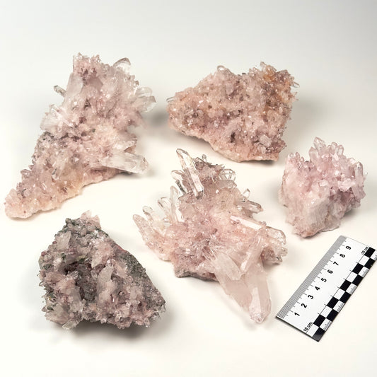 Pink Lemurian Quartz Clusters Medium size (P-1241)