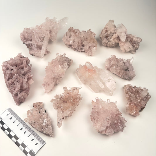 Pink Lemurian Quartz Clusters Small size (P-1236)