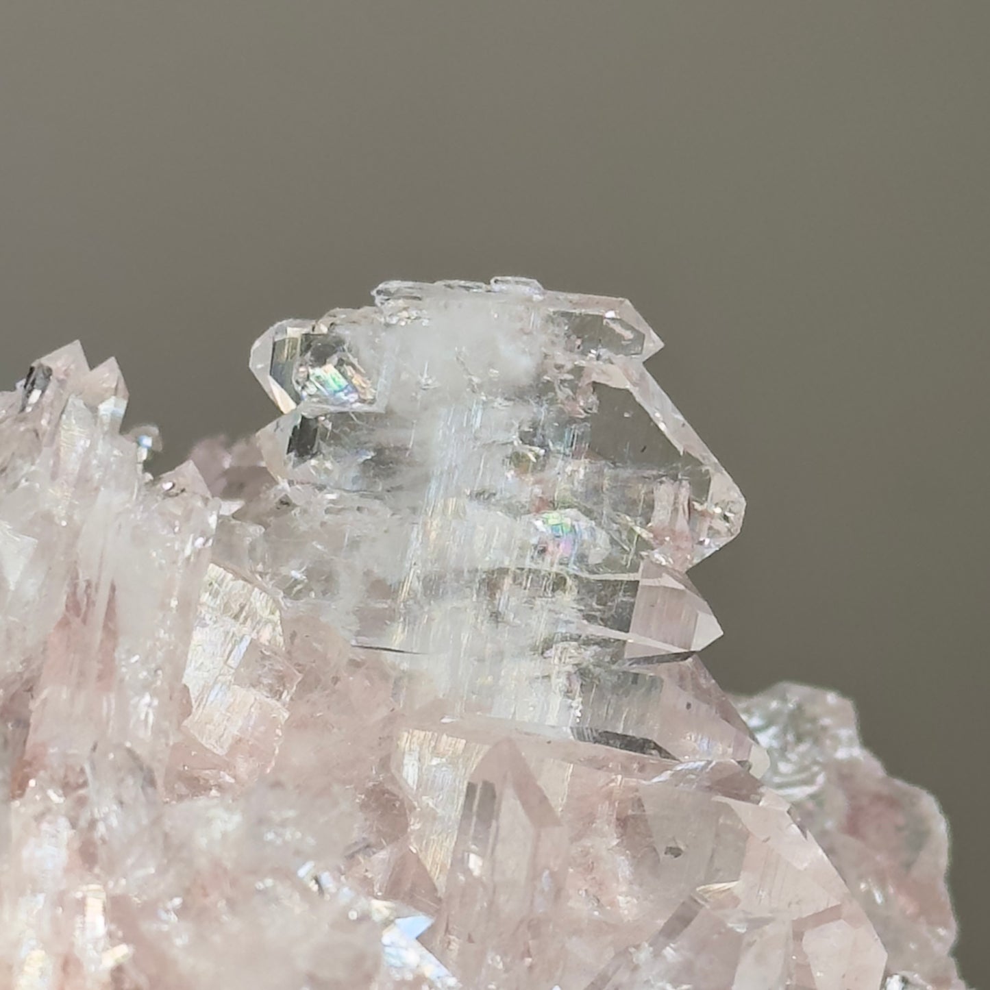 Pink Lemurian Quartz Clusters mixed sizes (P-902)