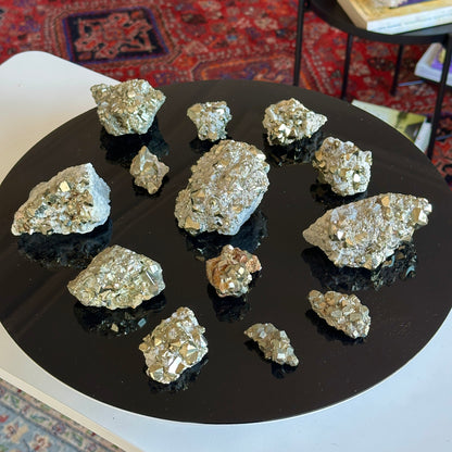 コロンビア、チボール鉱山の黄鉄鉱クラスター（PY-152）