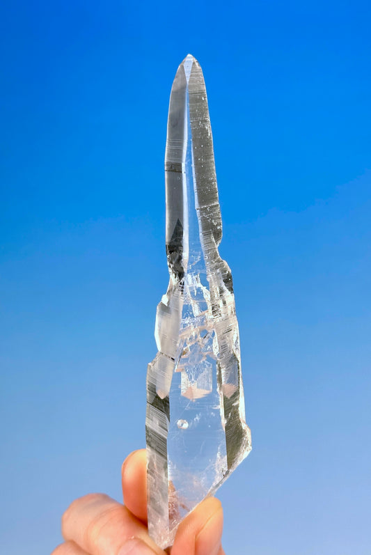 Laser Peñas Blancas Lemurian Quartz Crystal Collector Specimen (Lot: CO-214)