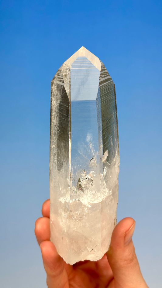 マスターテンプルハート DOW ペニャスブランカス レムリアンクォーツ クリスタルポイント コロンビア産 (CO-234) 412g