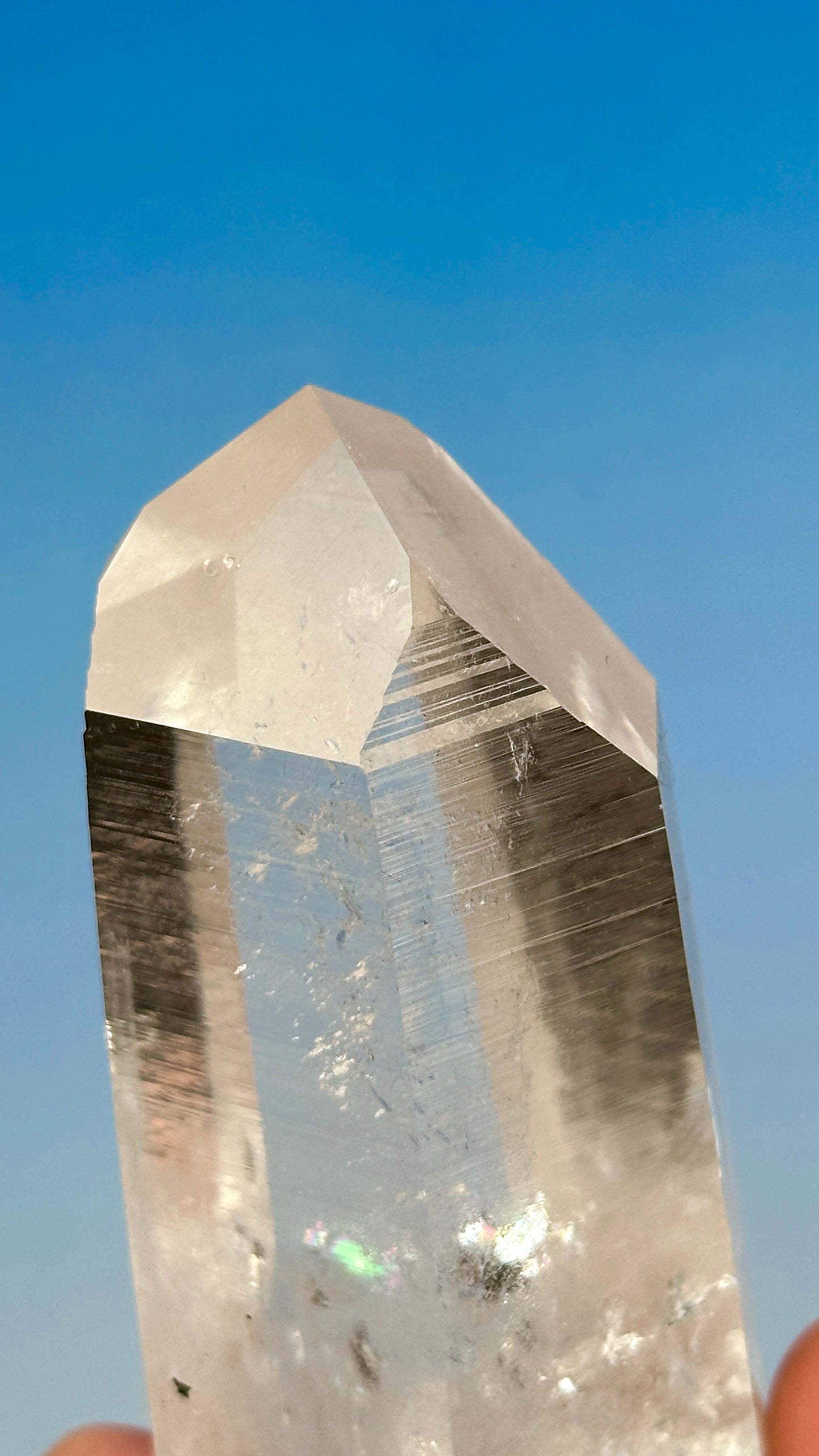 マスターテンプルハート DOW ペニャスブランカス レムリアンクォーツ クリスタルポイント コロンビア産 (CO-234) 412g