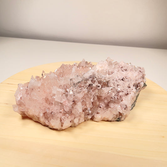 Pink Lemurian Quartz Clusters (Lot: P-931A)