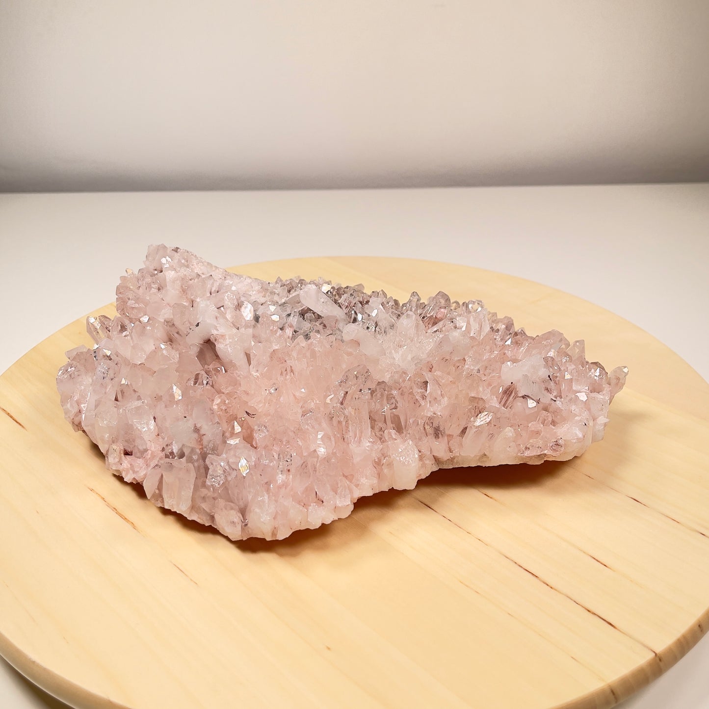 Pink Lemurian Quartz Cluster large size (Lot: P-931A)