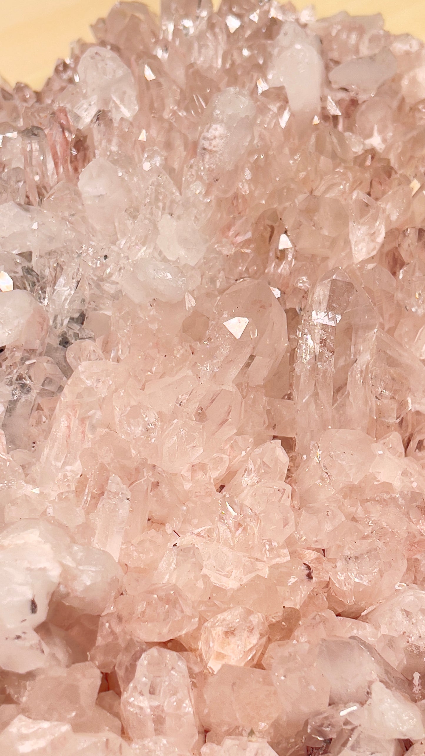 Pink Lemurian Quartz Cluster large size (Lot: P-931A)