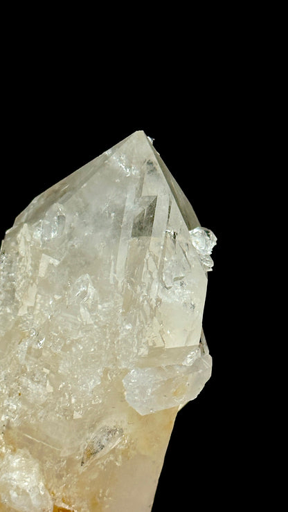 コロンビア産 ダブルターミネーテッド DNA ブルースモーク ゴールデンヒーラー レムリアンクォーツ クリスタルポイント (CO-205) 237g