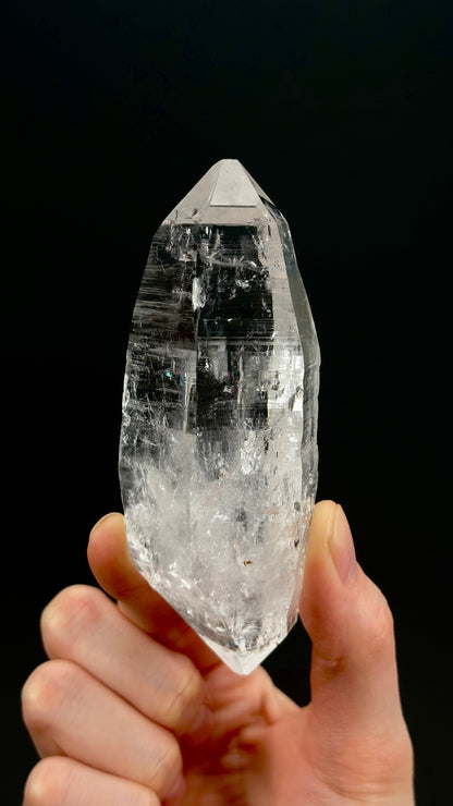 コロンビア産、超希少な両頭ペニャス・ブランカス・レムリアンクォーツ・クリスタルポイント（CO-226）179g