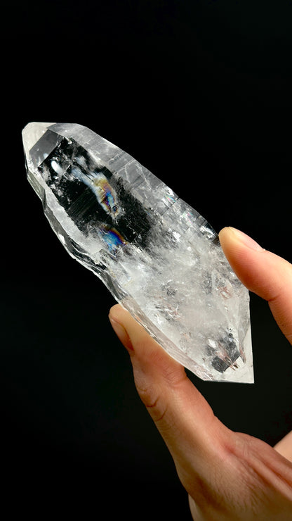 コロンビア産、超希少な両頭ペニャス・ブランカス・レムリアンクォーツ・クリスタルポイント（CO-226）179g