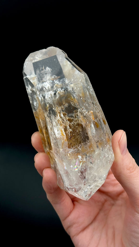 ゴールデンヒーラー 両終端レムリアンクォーツ クリスタルポイント コロンビア産 (CO-201) 290g