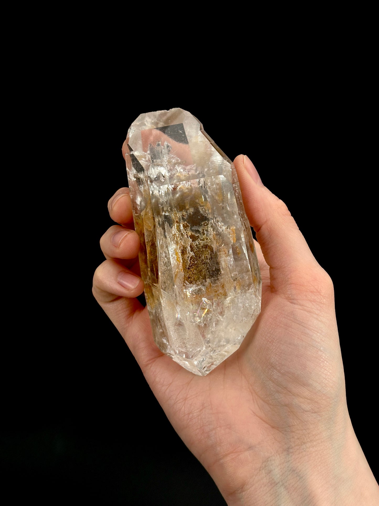 ゴールデンヒーラー 両終端レムリアンクォーツ クリスタルポイント コロンビア産 (CO-201) 290g