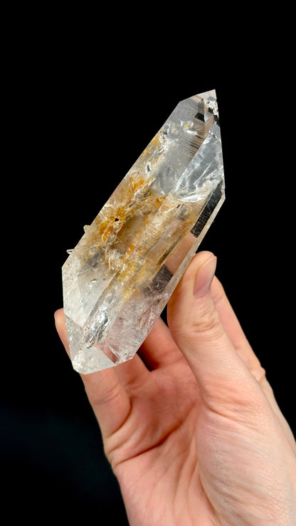 ゴールデンヒーラー 両終端レムリアンクォーツ クリスタルポイント コロンビア産 (CO-201) 290g