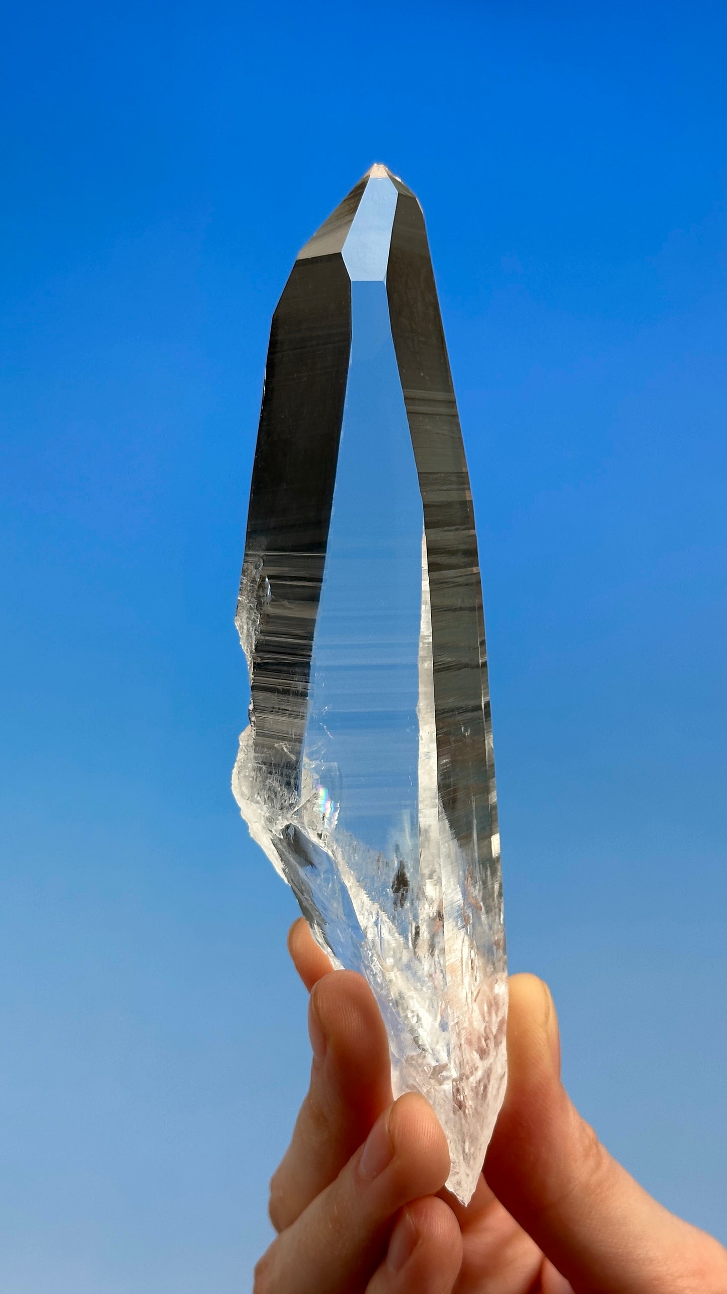 Laser Sword of Light Peñas Blancas Lemurian Quartz Crystal Point from Colombia (CO-206) 227g