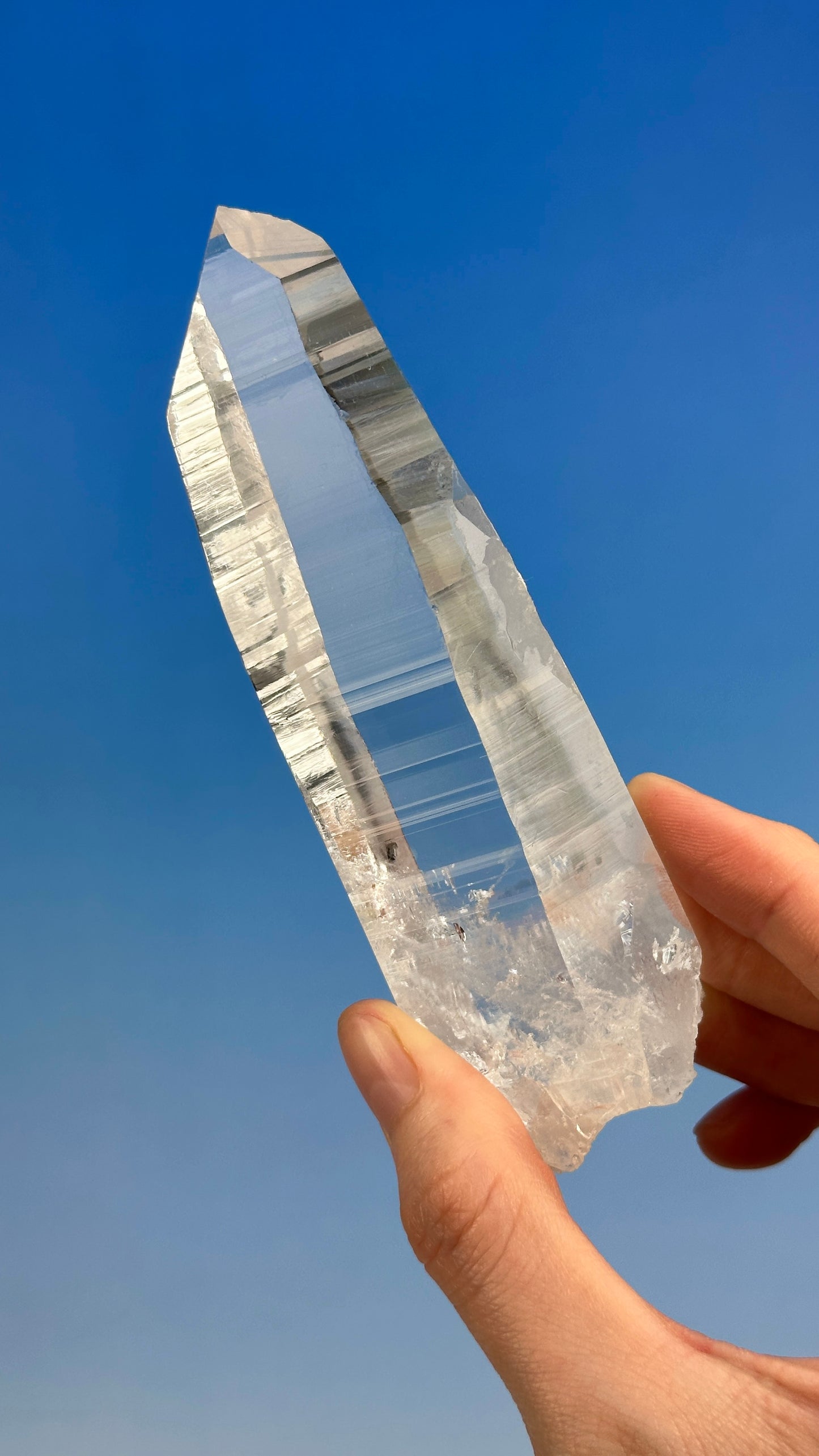 Tabular Sword of Light Peñas Blancas Lemurian Quartz Crystal Point from Colombia (CO-210) 194g