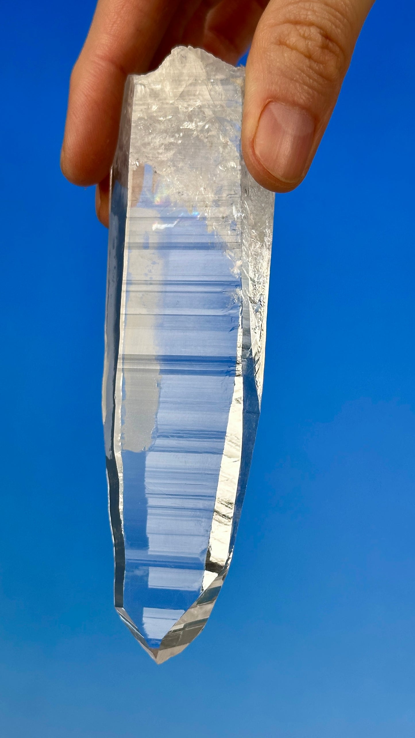 Tabular Sword of Light Peñas Blancas Lemurian Quartz Crystal Point from Colombia (CO-210) 194g