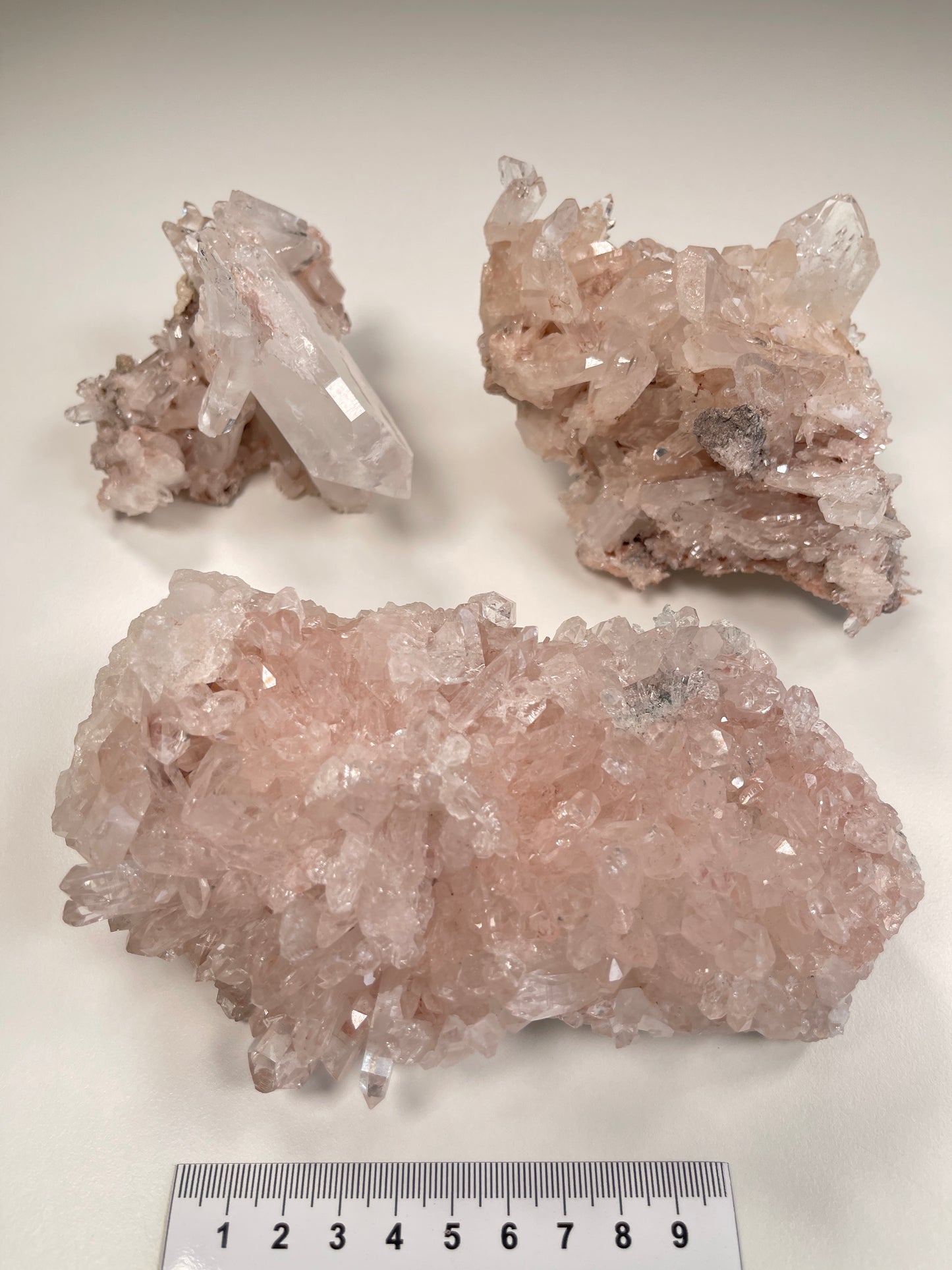 Pink Lemurian Quartz Clusters Medium size (P-1035)