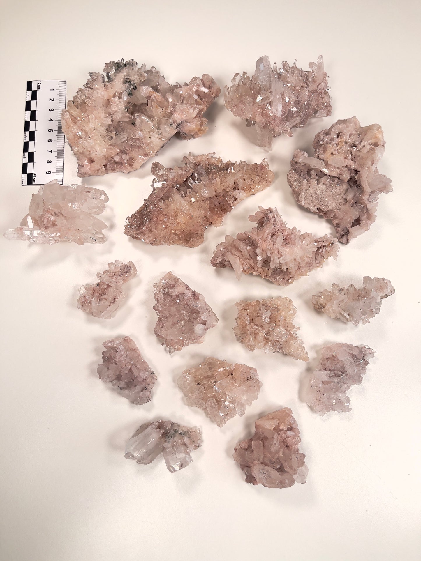 Pink Lemurian Quartz Clusters Small and Medium sizes (P-1037)