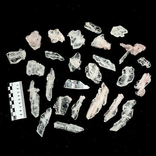 Faden Lemurian Quartz Floaters from the Pink Lemurian mine (P-1249)