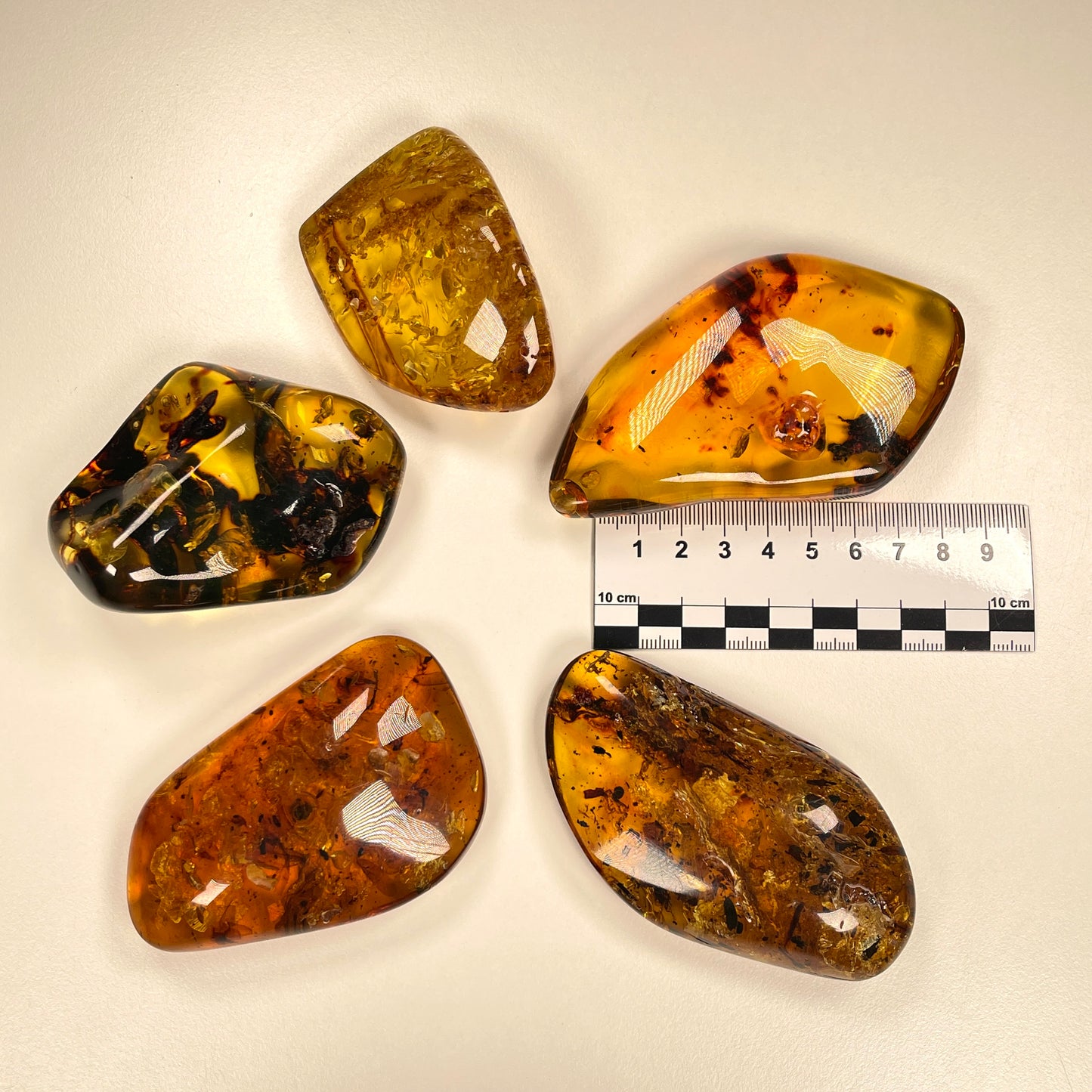 Hand Polished Amber Medium size WHOLESALE (AM-108)