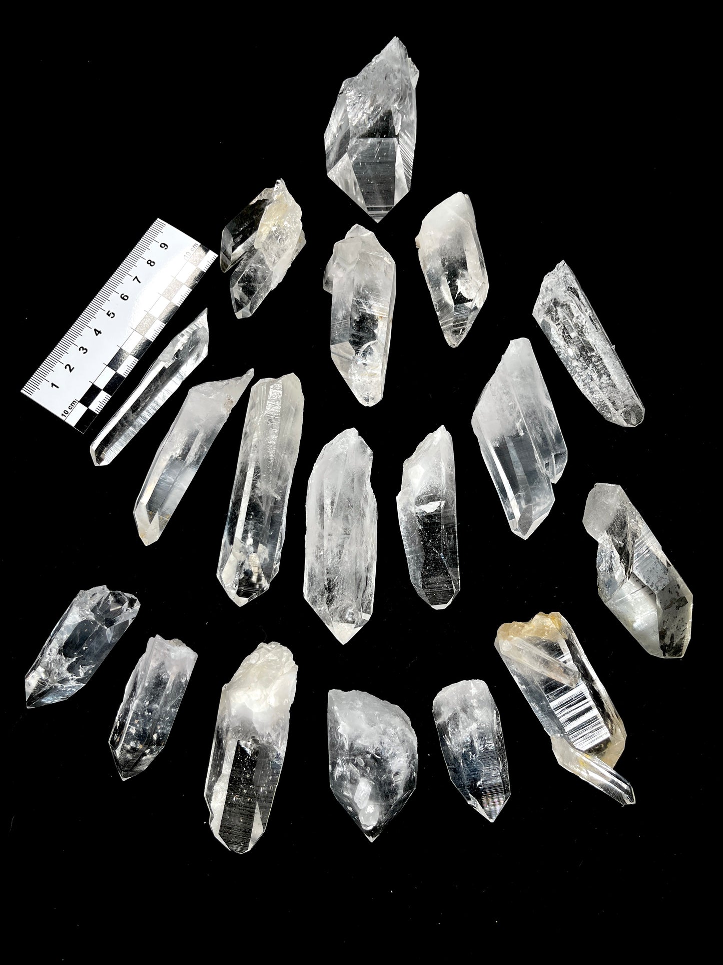 La Belleza Lemurian Quartz Points, Super Optical Clarity medium size (SO-109)