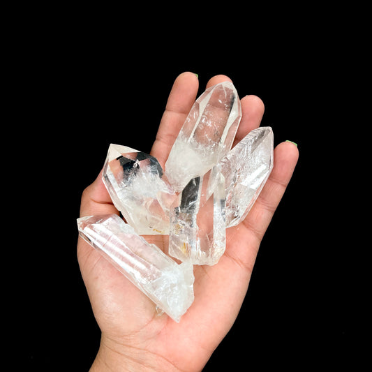 La Belleza Lemurian Quartz Points, Super Optical Clarity medium & Large size (SO-107)