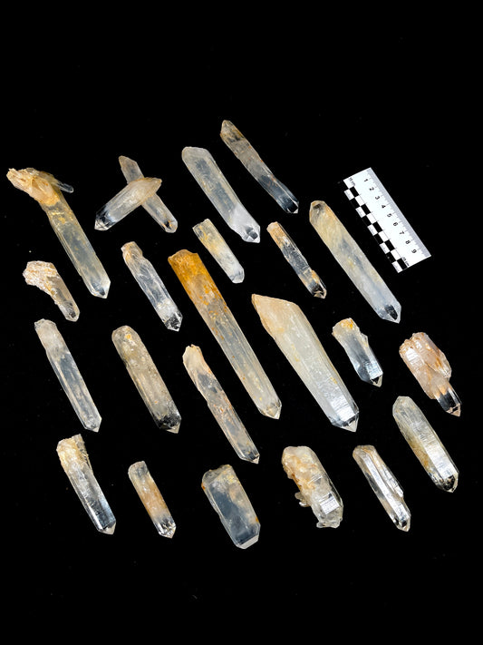 Golden Healer DNA Blue Smoke (Milton mine) Lemurian Quartz Crystal Wands Medium and Large size WHOLESALE (BS-163)