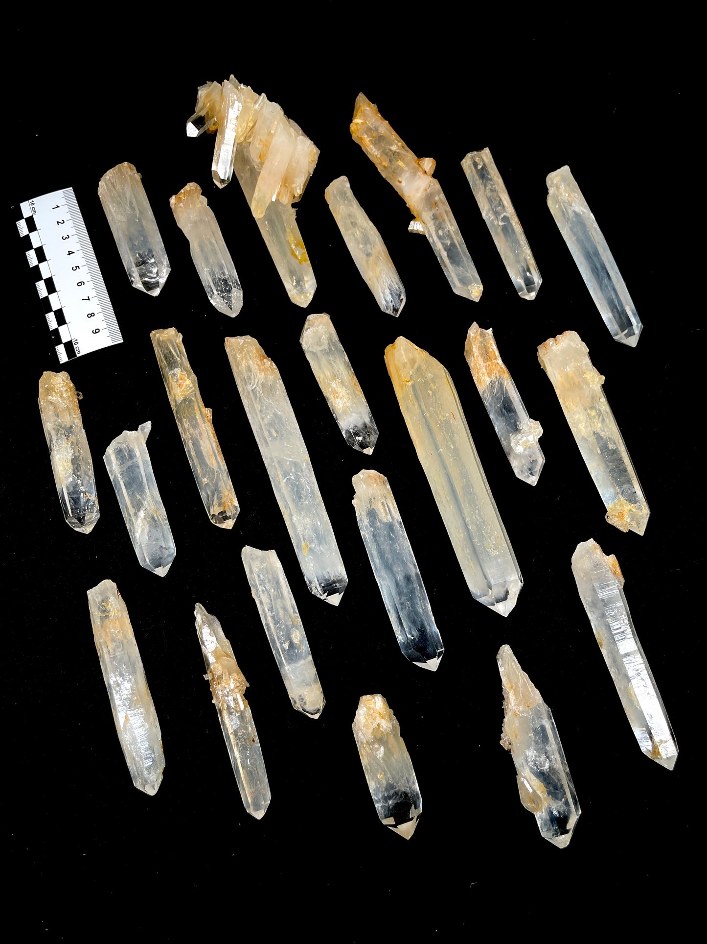 Golden Healer DNA Blue Smoke (Milton mine) Lemurian Quartz Crystal Wands Medium and Large size WHOLESALE (BS-160)