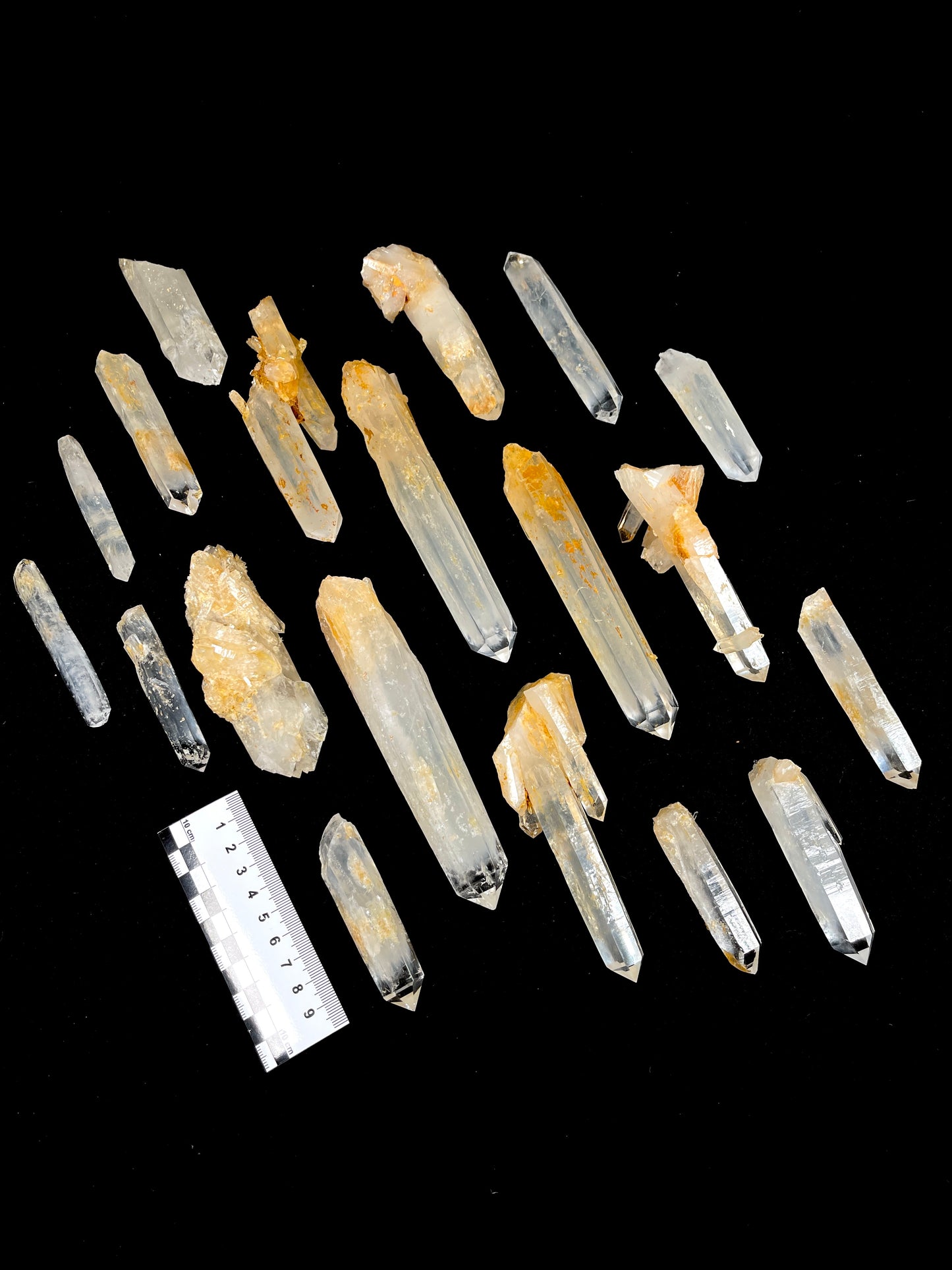 Golden Healer DNA Blue Smoke (Milton mine) Lemurian Quartz Crystal Wands Small, Medium and Large size WHOLESALE (BS-162)