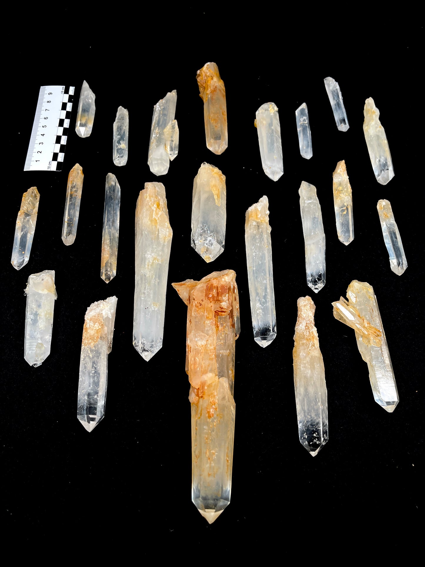 Golden Healer DNA Blue Smoke (Milton mine) Lemurian Quartz Crystal Wands Small, Medium and Large size WHOLESALE (BS-169)