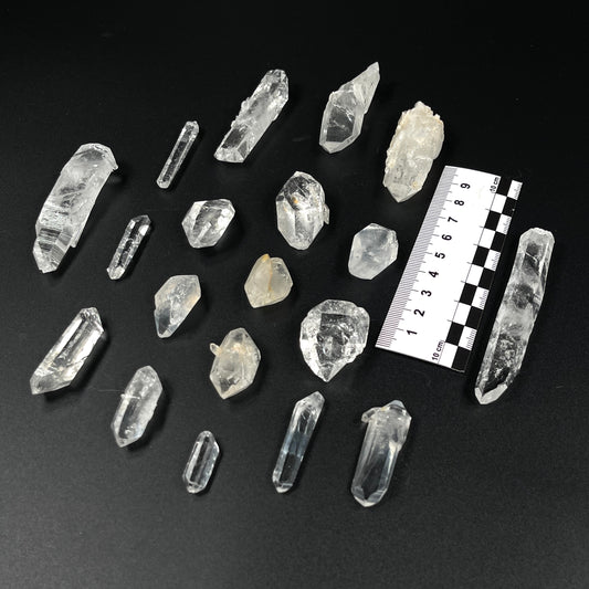 Double terminated La Belleza Lemurian Quartz Points, Super Optical Clarity small size WHOLESALE (SO-129)