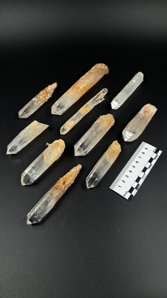 Milton Mine Blue Smoke Lemurian Quartz Crystal Wands WHOLESALE (BS-179)