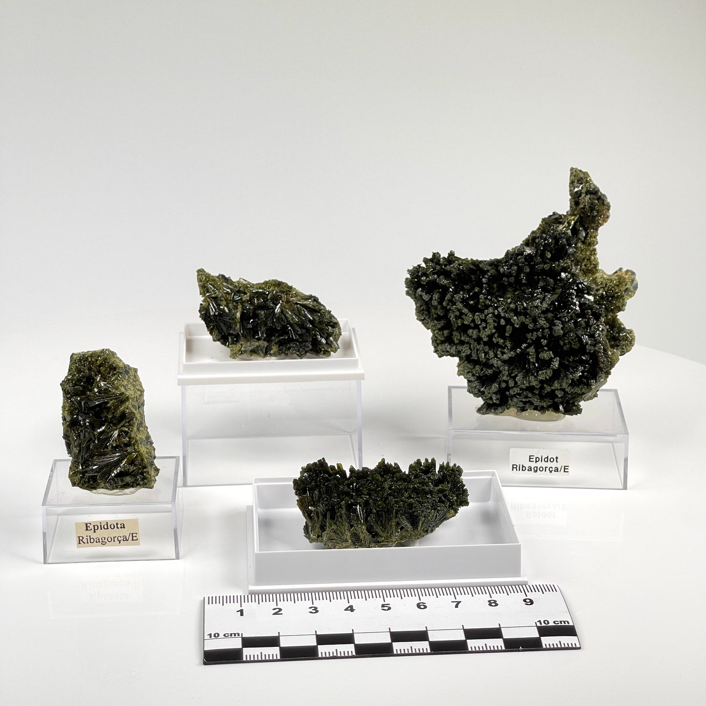 Green Epidote Fan Clusters from Spain Extra high quality specimens WHOLESALE (EP-4)