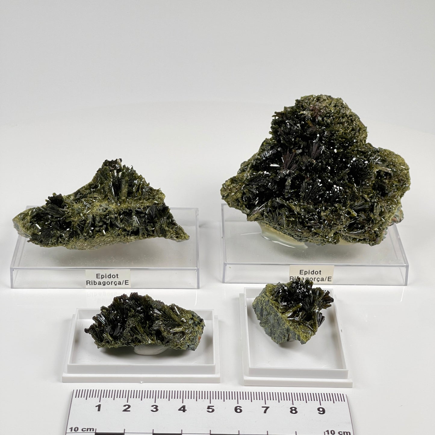 Green Epidote Fan Clusters from Spain Extra high quality specimens WHOLESALE (EP-9)