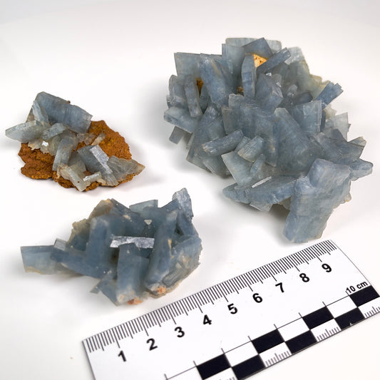 Blue Baritine / Baryte cluster Teresita mine Extra high quality specimen WHOLESALE (BR-1)