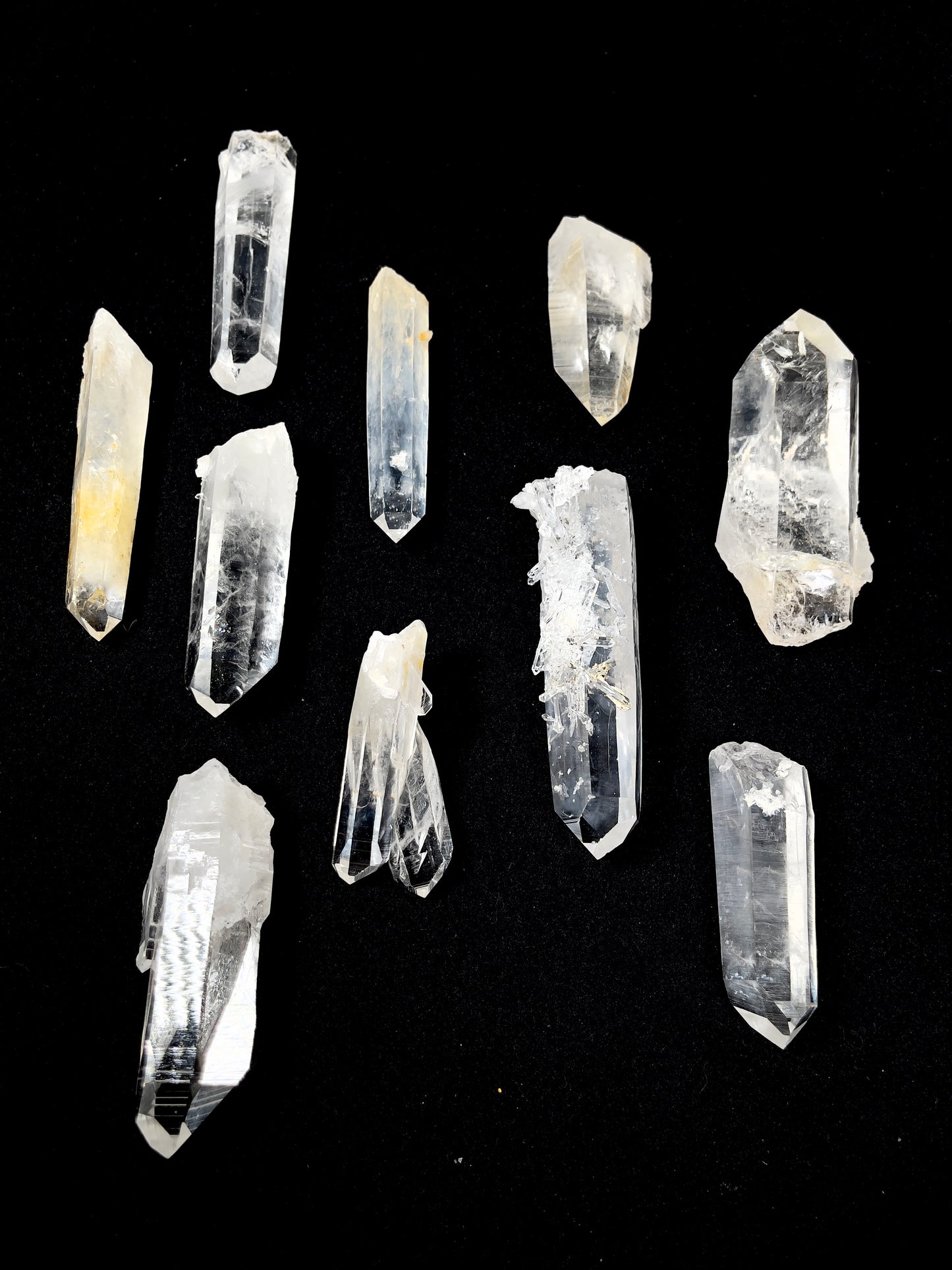 Temple Heat DOW Lemurian Quartz Points, mixed varieties, medium & small size (SO-130)