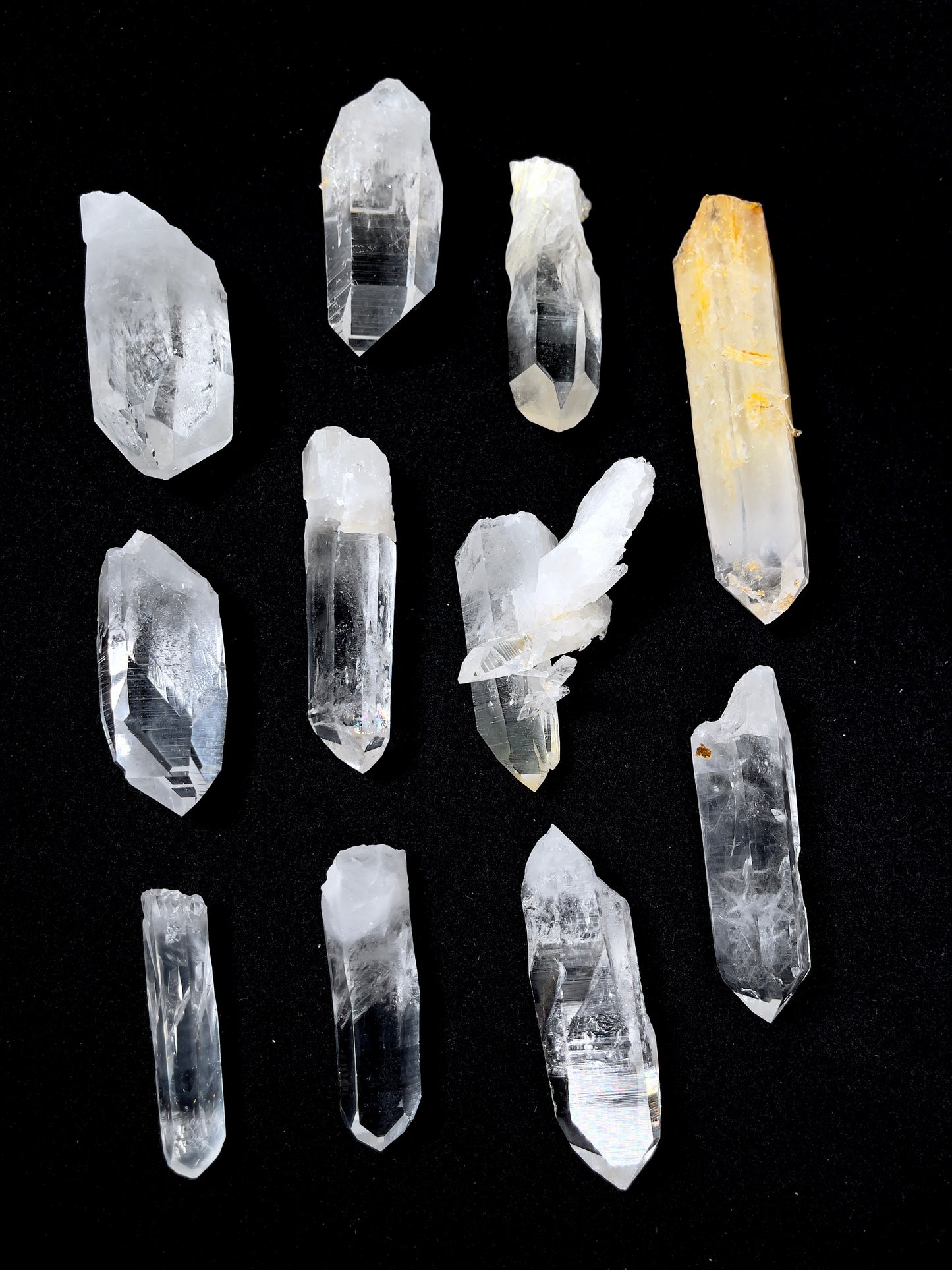 Temple Heat DOW Lemurian Quartz Points, mixed varieties, medium & small size (SO-131)