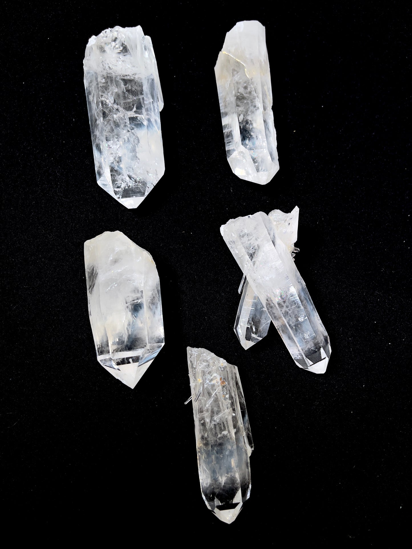 Blue Feather Lemurian Quartz Crystals AKA Blue Mist Quartz (BS-181)