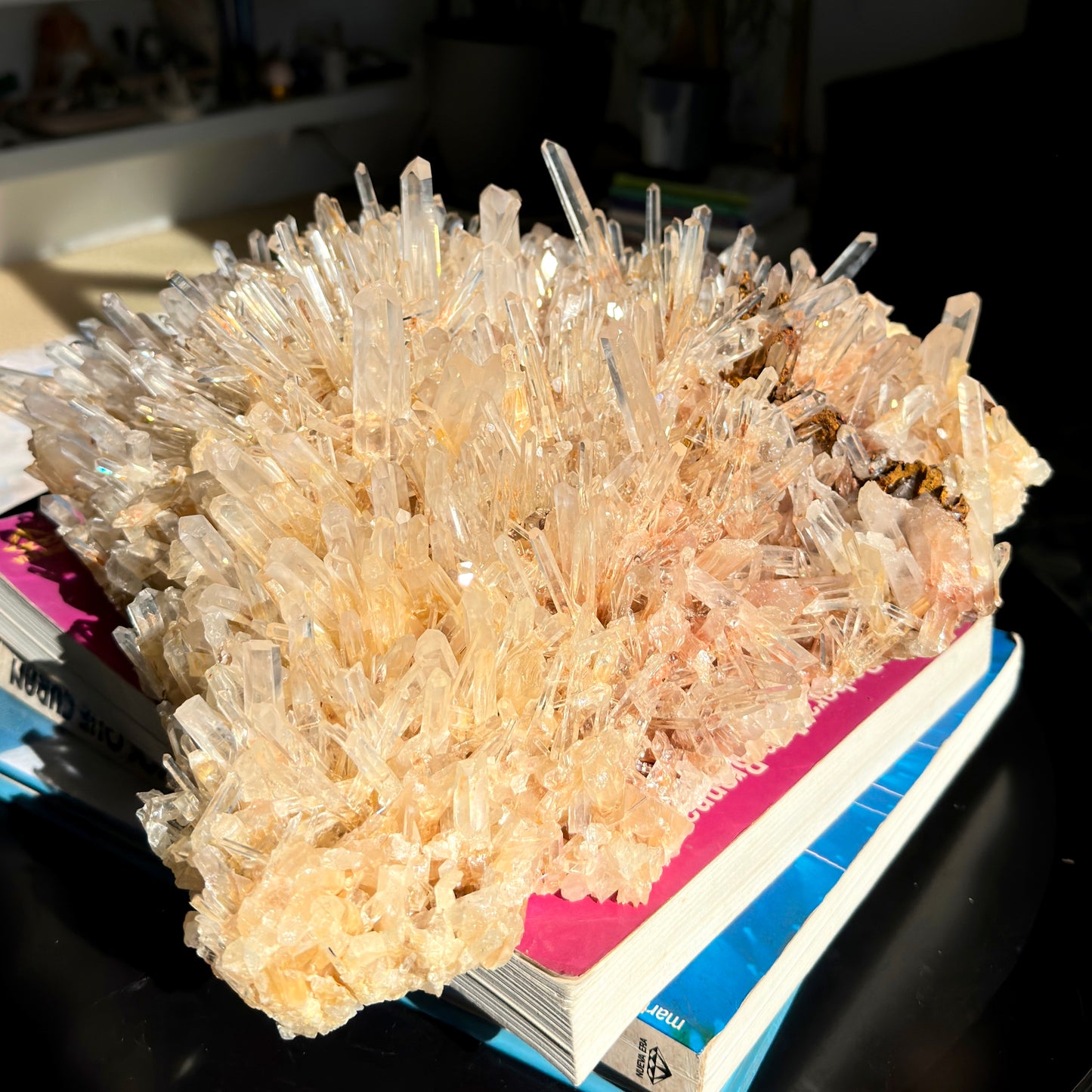 Golden Healer Needle Lemurian Quartz Cluster WHOLESALE (Lot: LC-254)