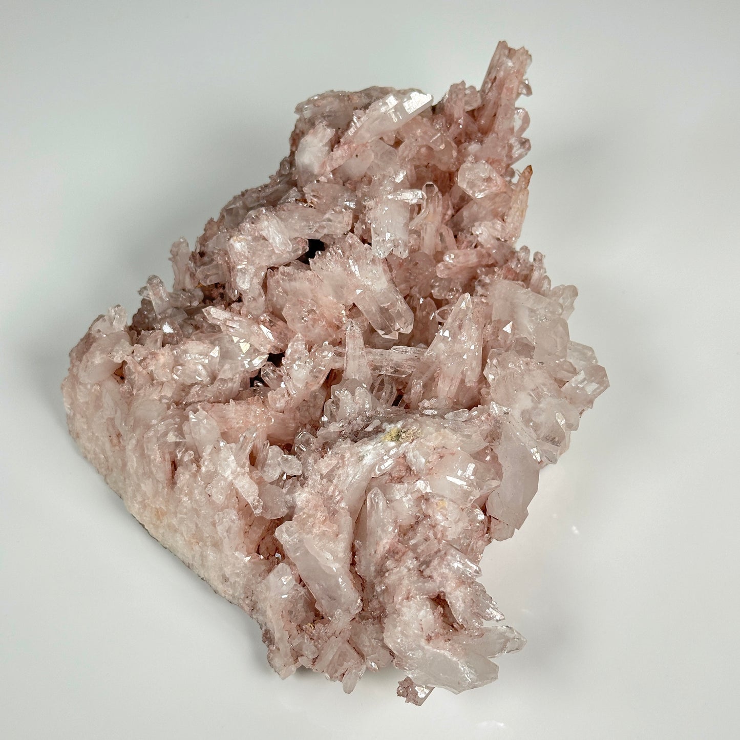 Pink Faden Lemurian Quartz Cluster Extra High Quality Large size WHOLESALE (P-1077)